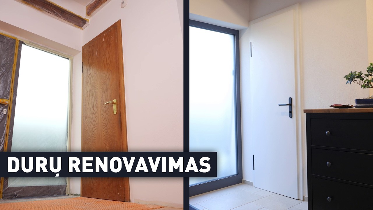 Kaip profesionaliai nudažyti medines duris baltai? Praktinė Festool eksperto pamoka