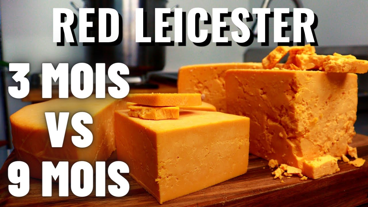 Test de go&ucirc;t du fromage maison Red Leicester - C&ocirc;te &agrave; c&ocirc;te 3 MOIS VS 9 MOIS d'affinage