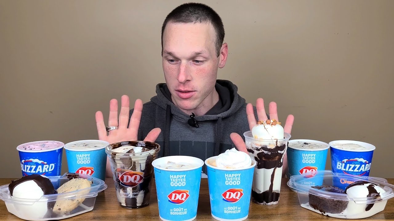 Огромный мукбанг с мороженым Dairy Queen