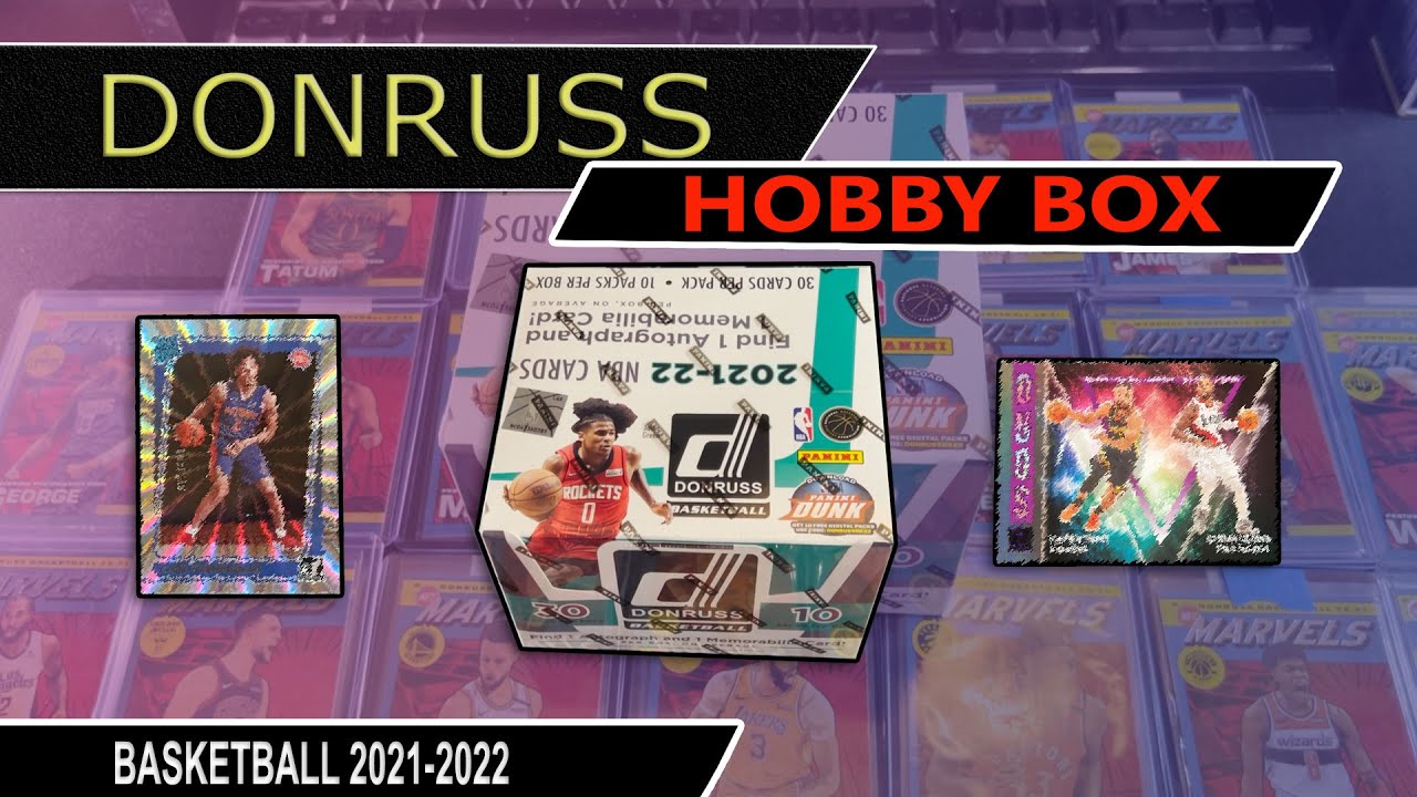 Product preview -  2021 / 2022 Panini Donruss Basketball Hobby box