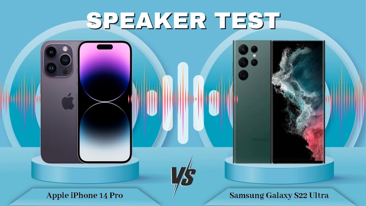 iPhone 14 Pro Max vs Galaxy S22 Ultra SPEAKER TEST | How To Do Things