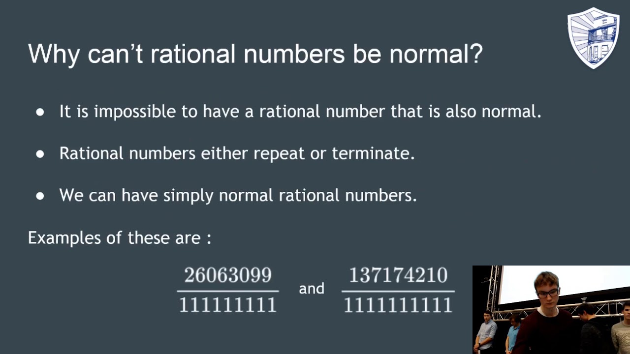 EMC Christmas Lectures 2017: Normal Numbers