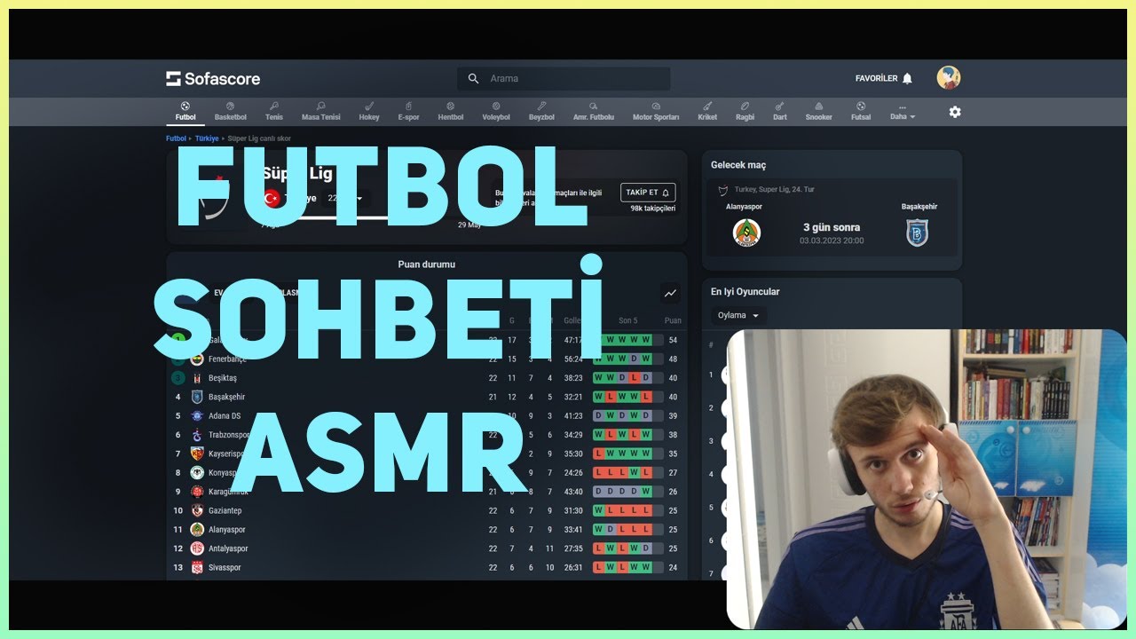 Futbol Sohbeti Türkçe ASMR | #asmr #türkçeasmr