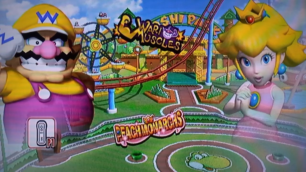 Mario Super Sluggers- Wario vs Peach (Video Request)