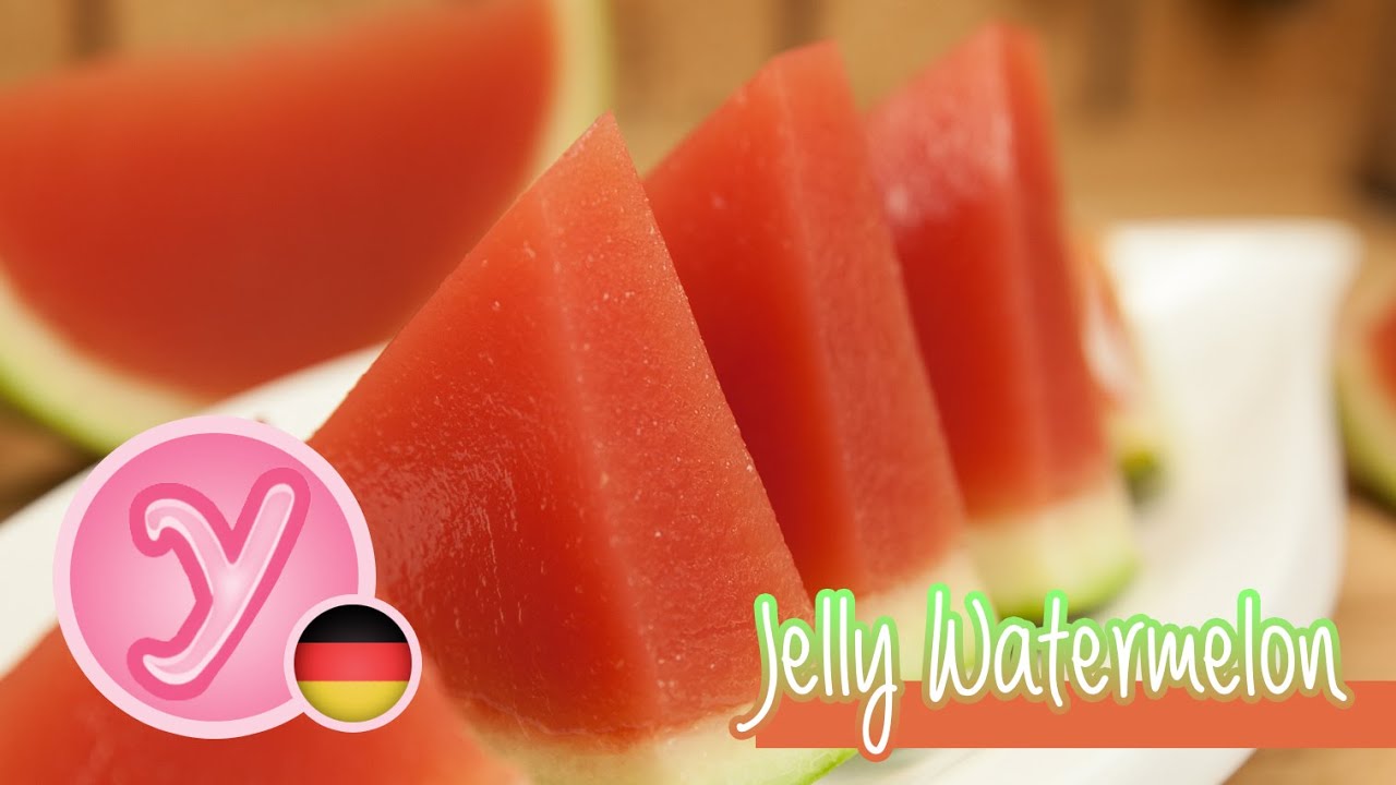 JELLY WASSERMELONE - Wackelpudding // Foodlove aus dem Internet Agar Agar - vegan