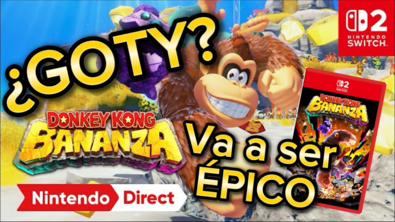 DONKEY KONG BANANZA será un JUEGAZO ¿GOTY? ❗️🍌🦧| Vídeo en Español