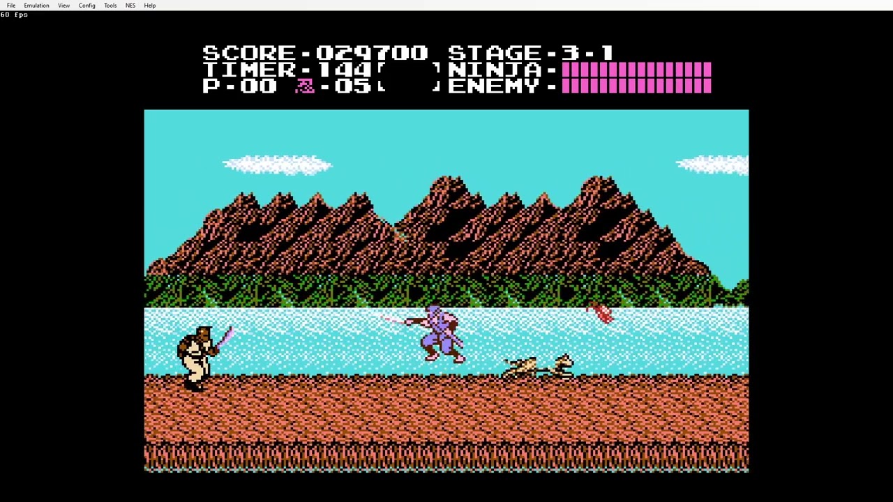 Ninja Gaiden gameplay pt. 4 (5-2)