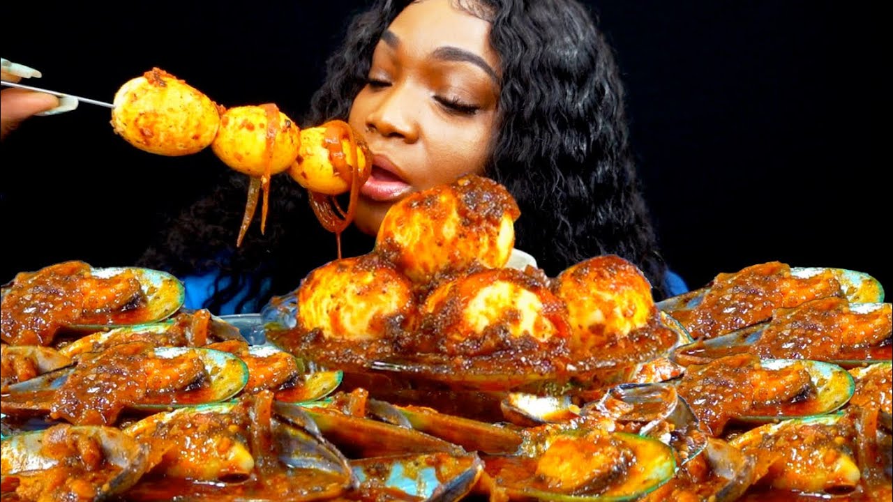 SMACKALICIOUS SAUCE | GREEN LIPPED MUSSELS | SEAFOOD MUKBANG | Seafood | Mukbang
