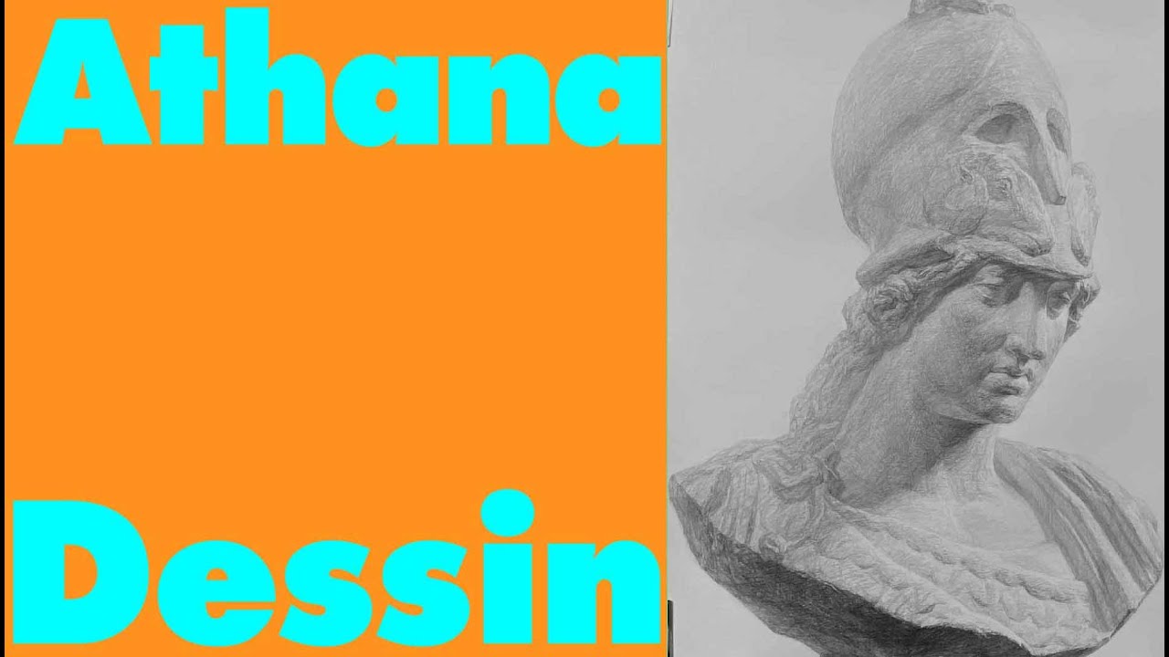 石膏像デッサン　＃１６　武装せる女神