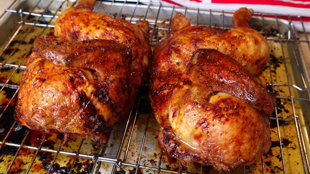 Honey GLAZED ROAST HALF CHICKEN in the Oven - It is highly Tender & Juicy: Every Last Bite.