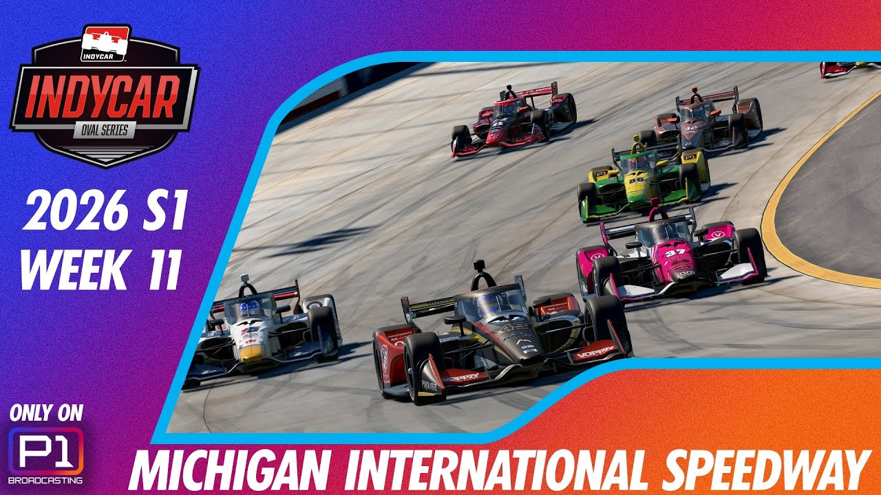 IndyCar Oval Series Tues Night Top Split | MICHIGAN | 2026S1 W11 | iRacing Broadcast