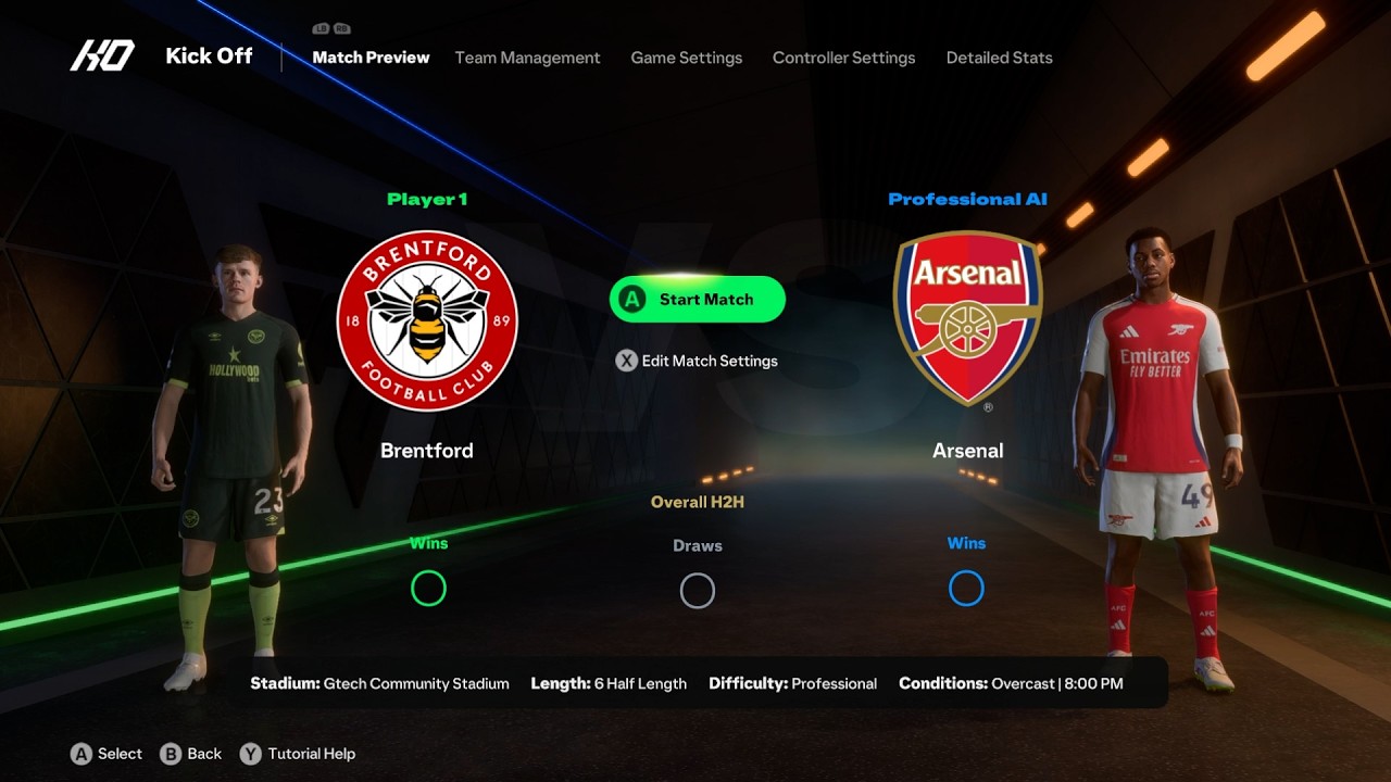Brentford vs Arsenal - Live Match - Premier League 25/26 - Gameplay