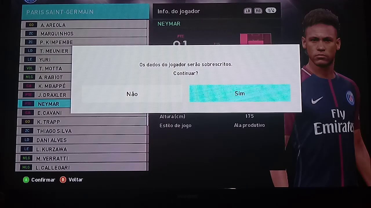 PES 2018 COMO DESBLOQUEAR O FÍSICO DO NEYMAR JR!