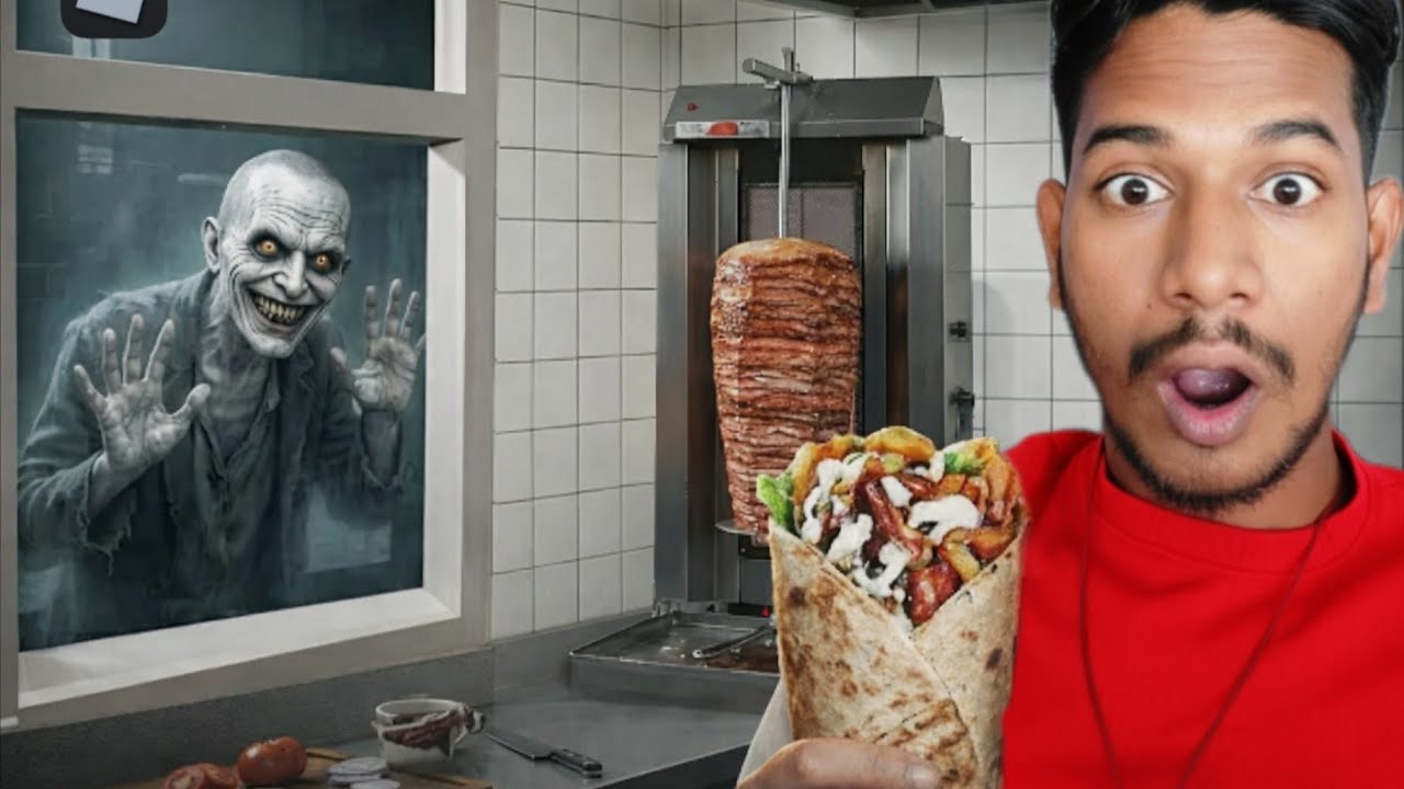 First Time Work In Night Shift Serving Food | Scary Shawarma Kiosk