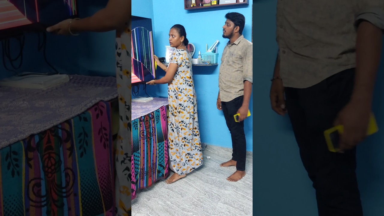 Tv brake prank 😱😡 wait for end #trending #shortvideo #shorts #viralvideo #couplegoal #couple #food