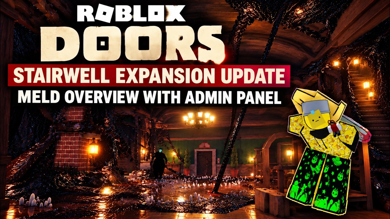Roblox DOORS: Stairwell Expansion Update &ndash; Meld is growing in the Hotel!