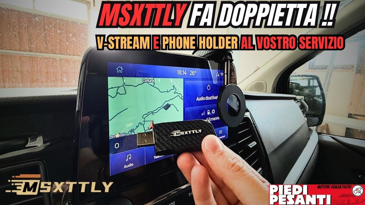 Doppietta MSXTTLY con Carplay, streaming video e phone holder ! #applecarplay #androidauto