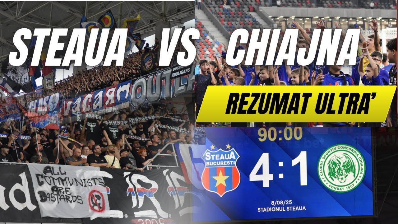 Steaua vs Concordia Chiajna - atmosfera Peluza SUD 2025