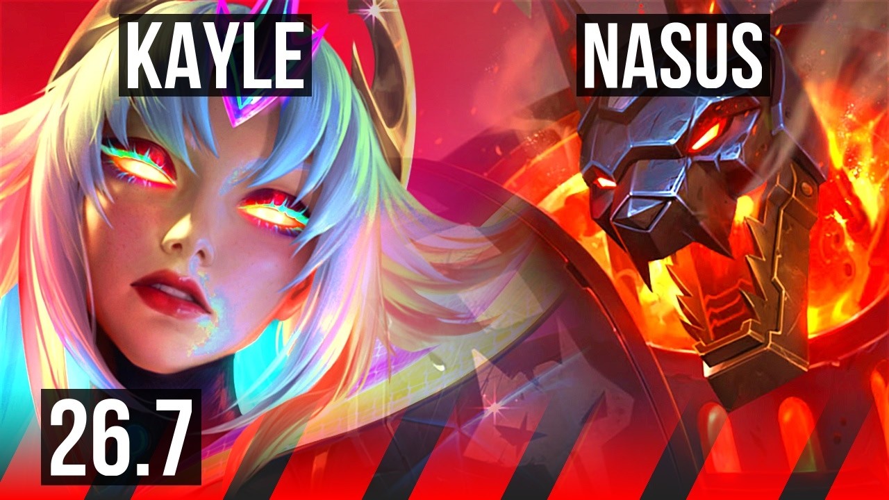 KAYLE vs NASUS (TOP) | NA Master | 26.7