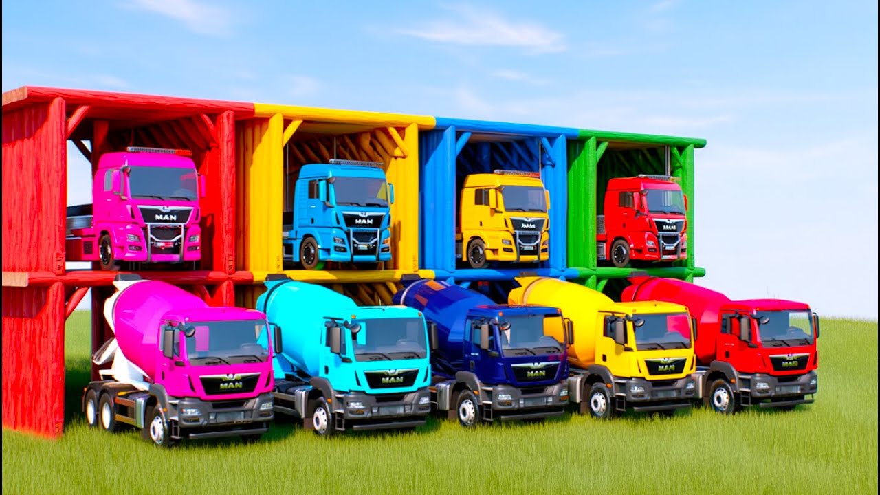 TRANSPORTANDO CORES - TODAS AS CORES, UMA SÓ GARAGEM - EXPOSIÇÃO DE CAMINHÕES BETONEIRAS | FS22