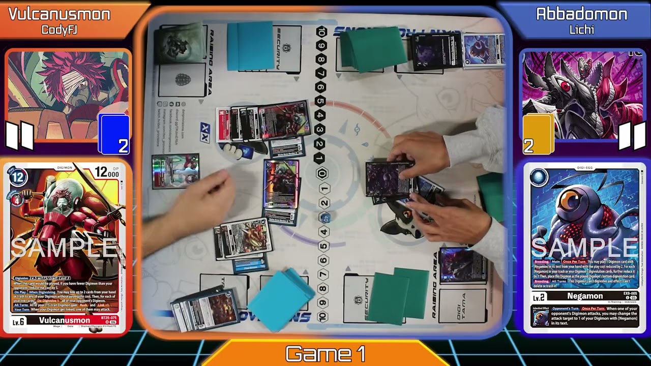 Digimon Card Game (BT25) Featured Match: Vulcanusmon VS Negamon