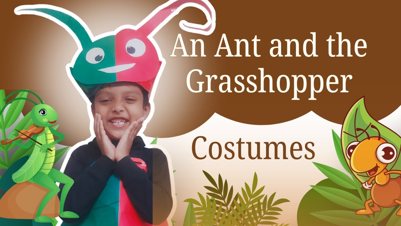 An  Ant and The Grasshopper costume  for kids  #shorts #antandgrasshopper #storytelling