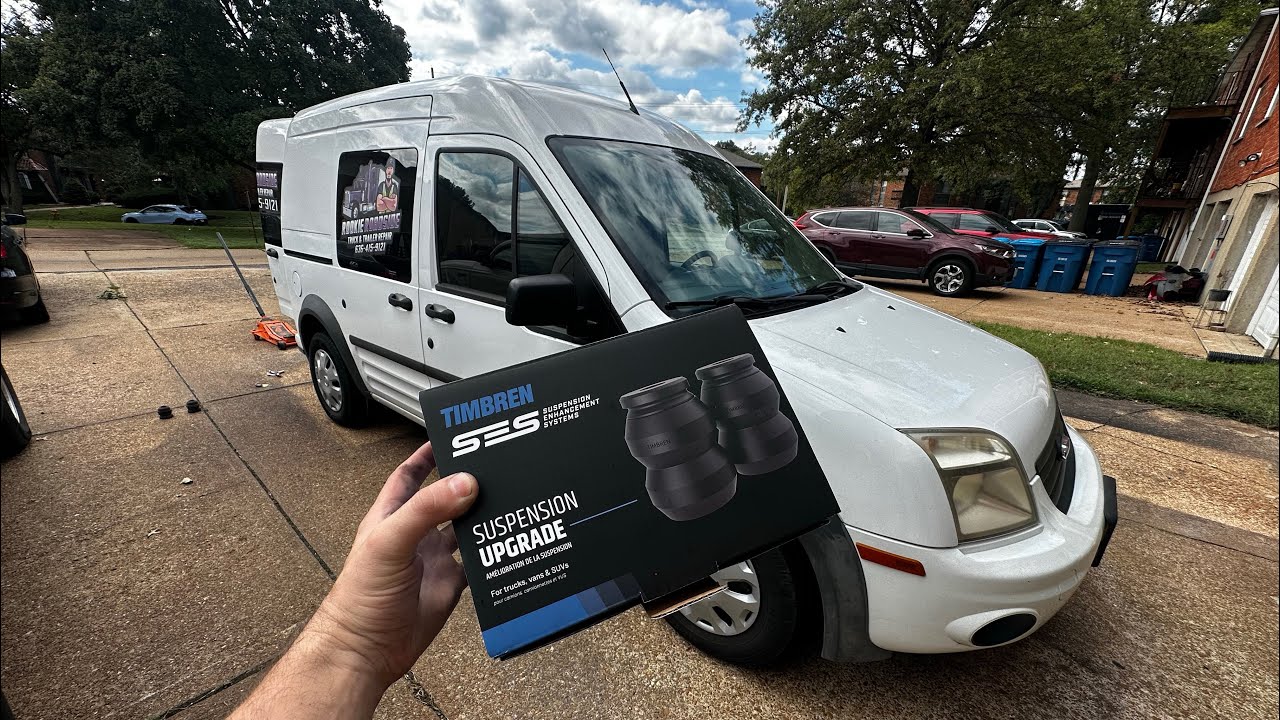 Fix a bouncy ride on the work van with timbren suspension upgrade system.2012 ford transit connect