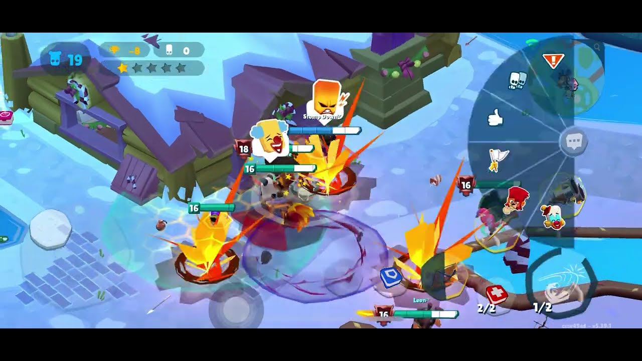 Vs NS + FLK + Chaos! Rubie zone control, rapid cover fire attacks, clown nose exposing them bushes!