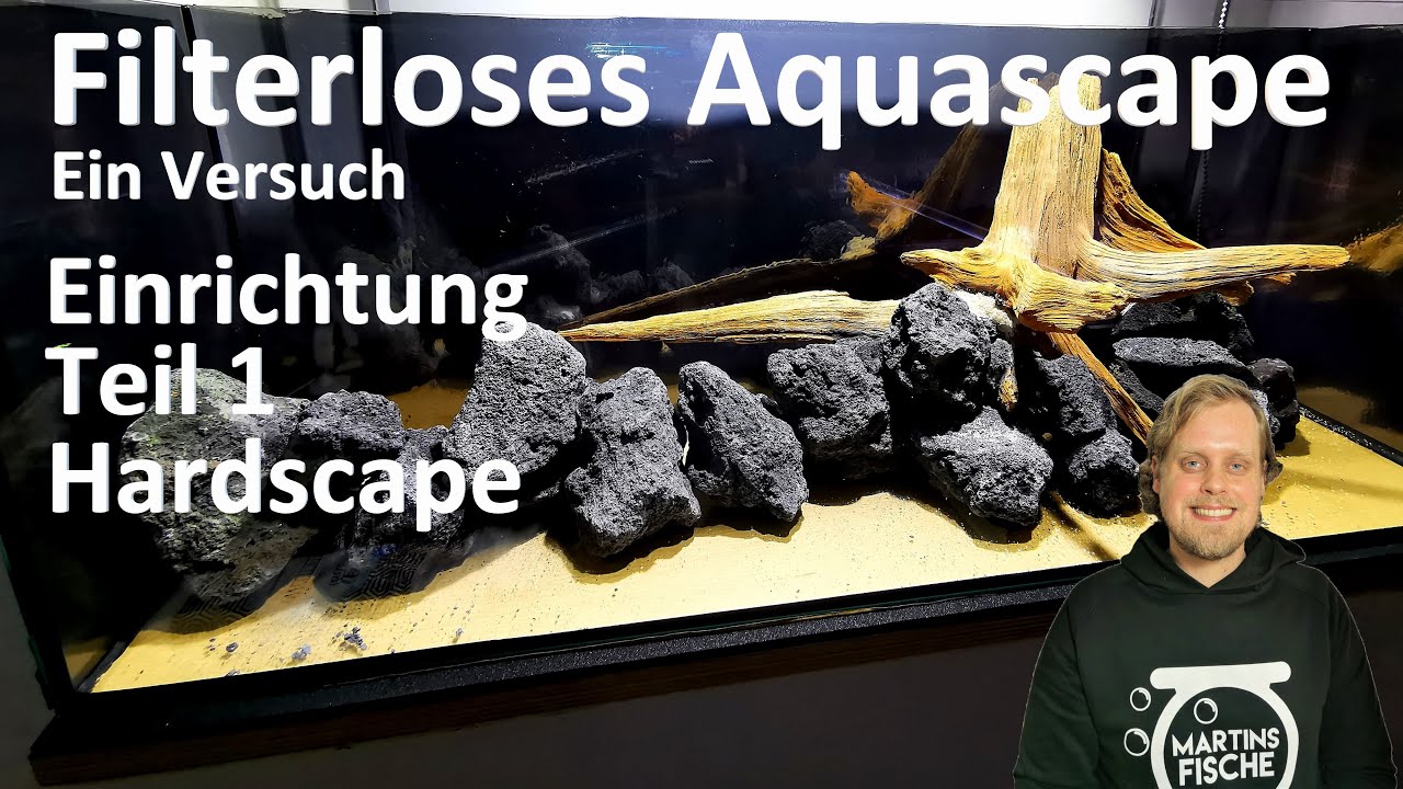 FILTERLOSES AQUASCAPE - Einrichtung Teil 1 - Das Hardscape