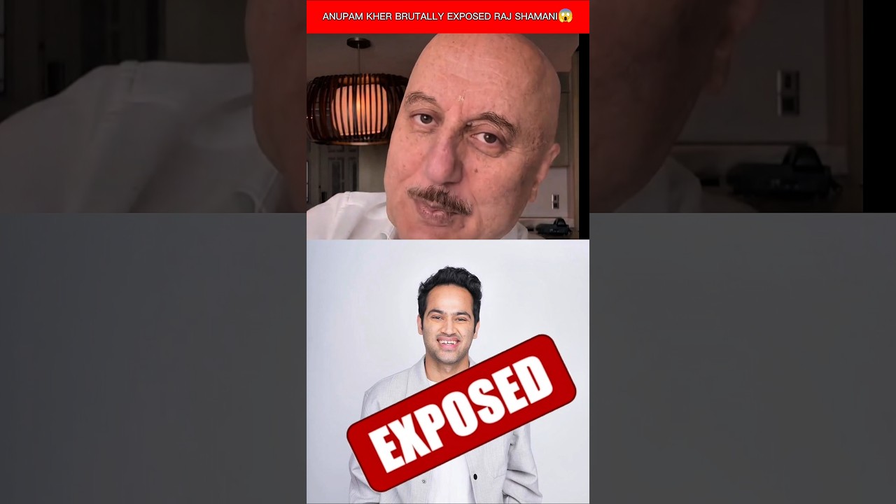 Anupam Kher EXPOSED Raj Shamani😱?#ytshortsindia #anupamkher #rajshamani