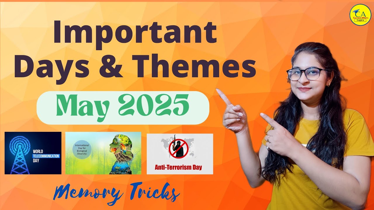 May 2025 Days and Themes | National & International days | with Memory Tricks