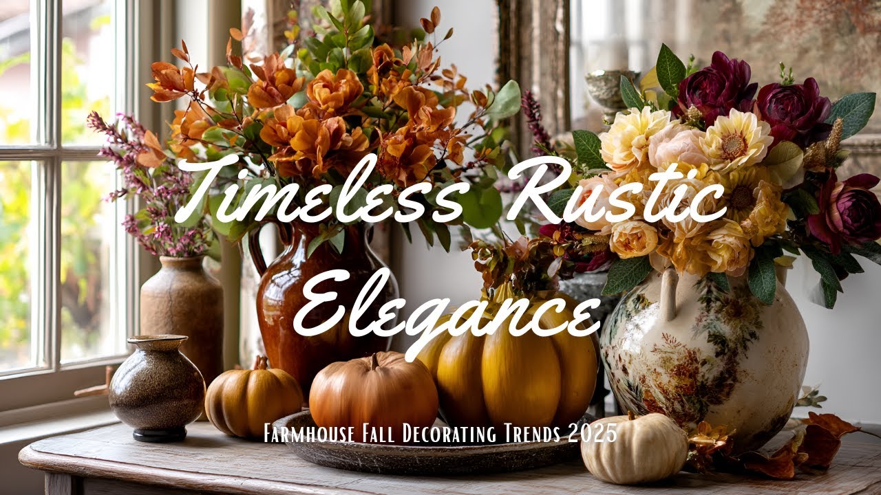 Rustic Autumn Elegance 🍂 | Timeless Farmhouse Fall Decor Inspiration 2025