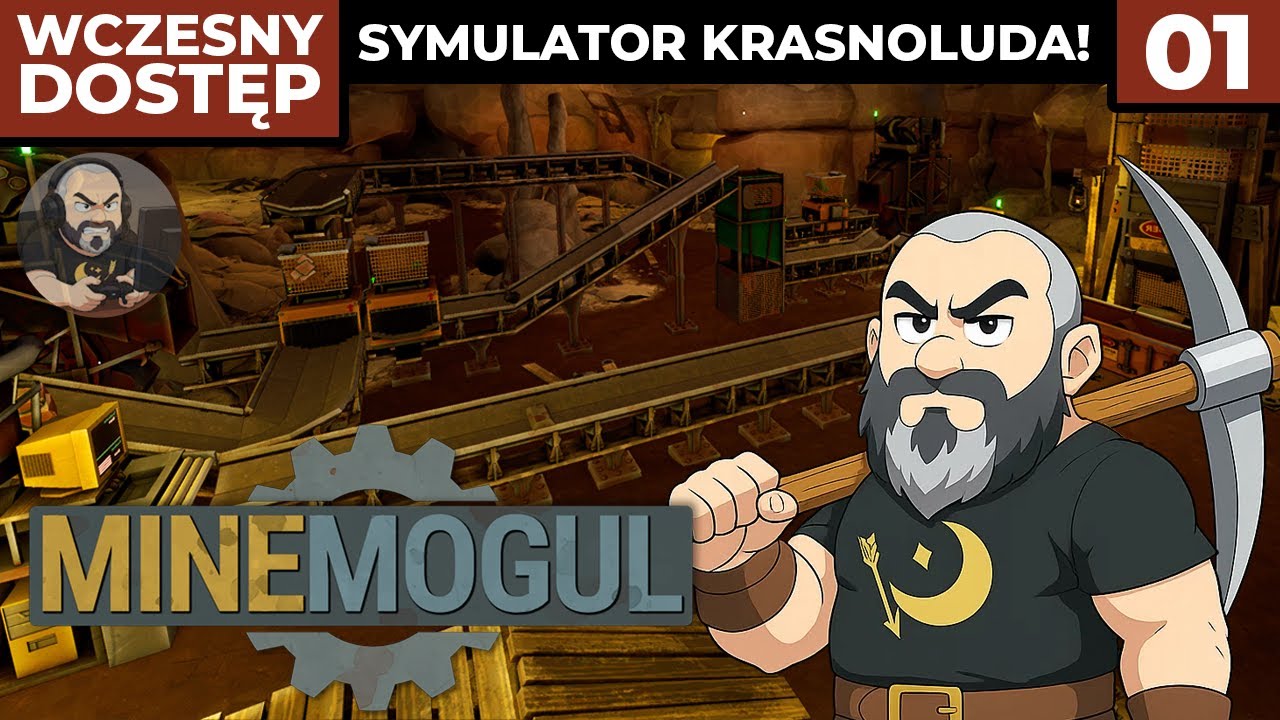 MineMogul PL #1 - Kilofem i taśmociągiem... symulator krasnoluda! - Gameplay PL