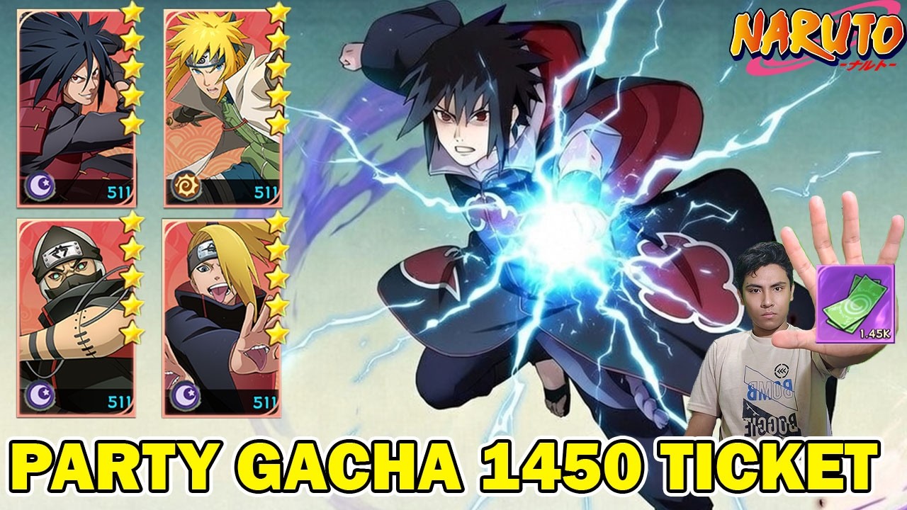 PESTA GACHA 1450 TICKET UNTUK MENCARI MADARA! UPGRADE DI TEAM SASUKE - SAGE PATH CONVERGENCE