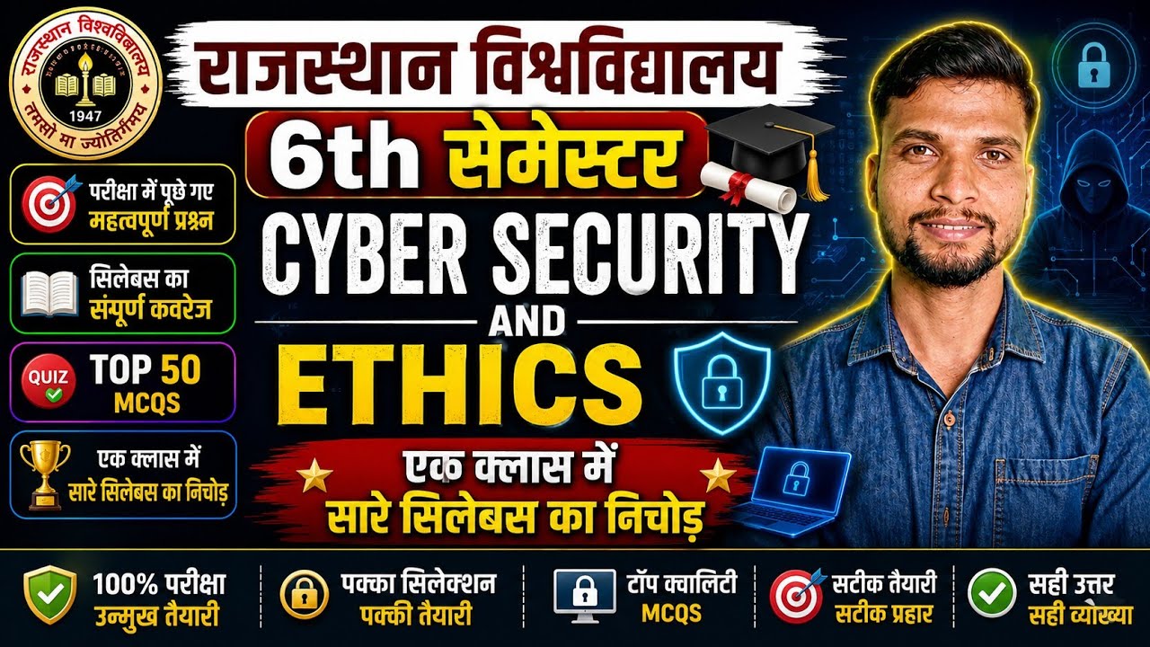 cyber security and ethics || cyber security and ethics ba 6th semester 