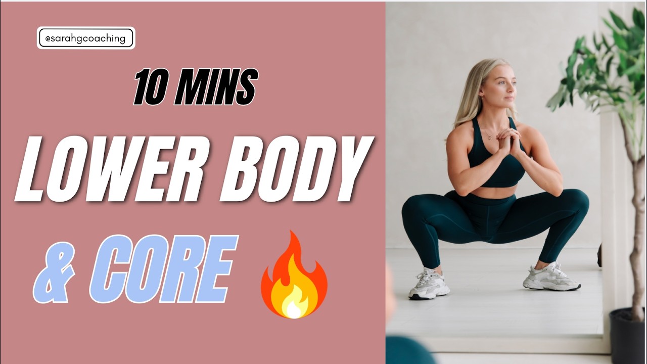 10 MIN Lower Body & Core Dumbbell Workout | Quick Home Workout