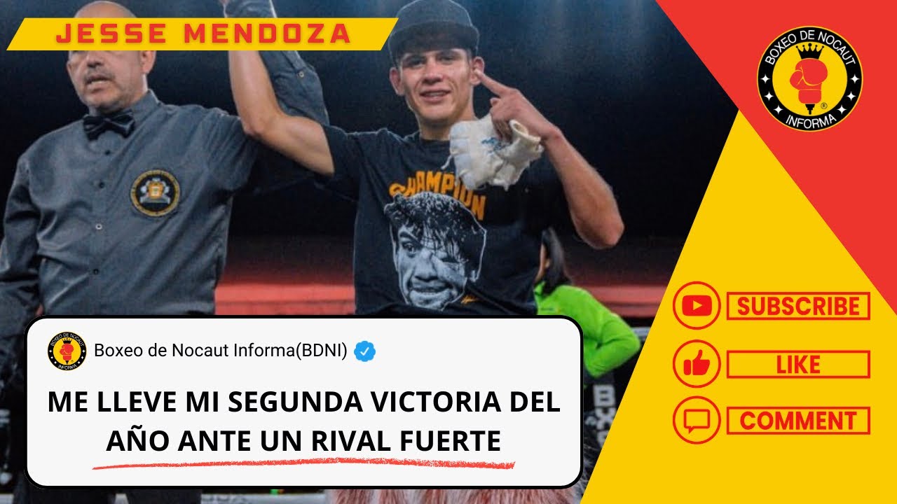 Jesse “Diablito” Mendoza: Superó a Alejandro Sarabia y ya tiene fecha para mayo entérate cuando!!!