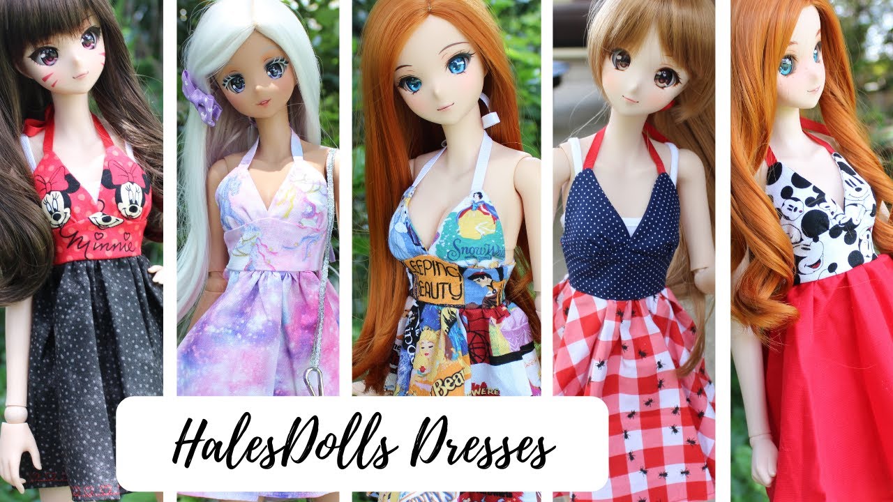 Smart Doll Summer Disney Dresses by HalesCreationsBJD  - Unboxing and Dress Up!