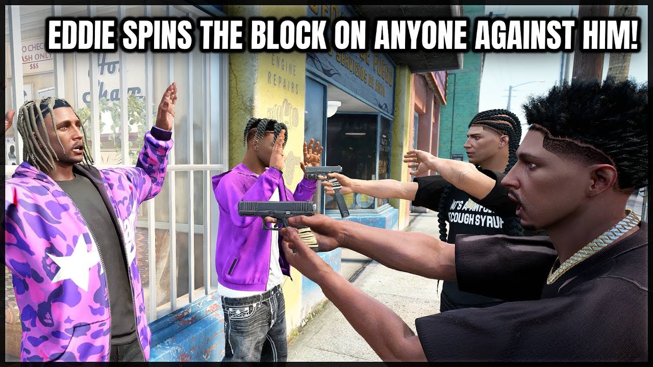 Eddie Spins The Block On Anyone Against Him! | GTA RP | GrizzleyWorld Chiraq