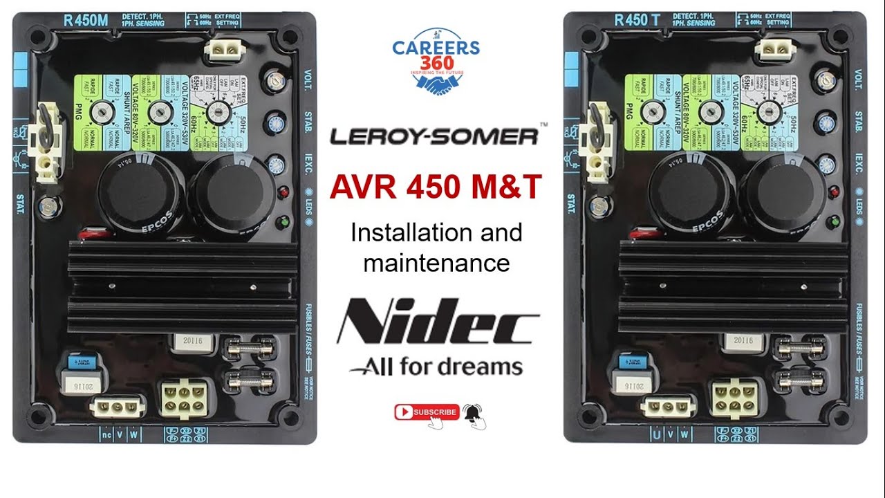 AVR R450M & T Leroy Somer for All Gen sets