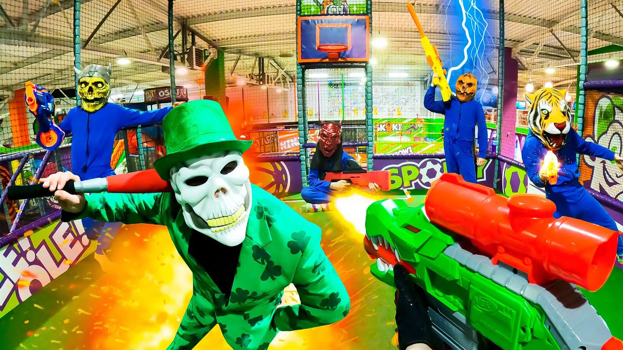 Nerf War /Amusement Park Battle 8 (Nerf First Person Shooter) / NERF GUN BATTLE ROYALE