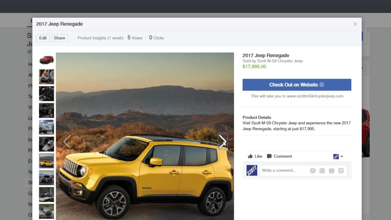 Facebook Product Catalog Demo by Dealer Authority