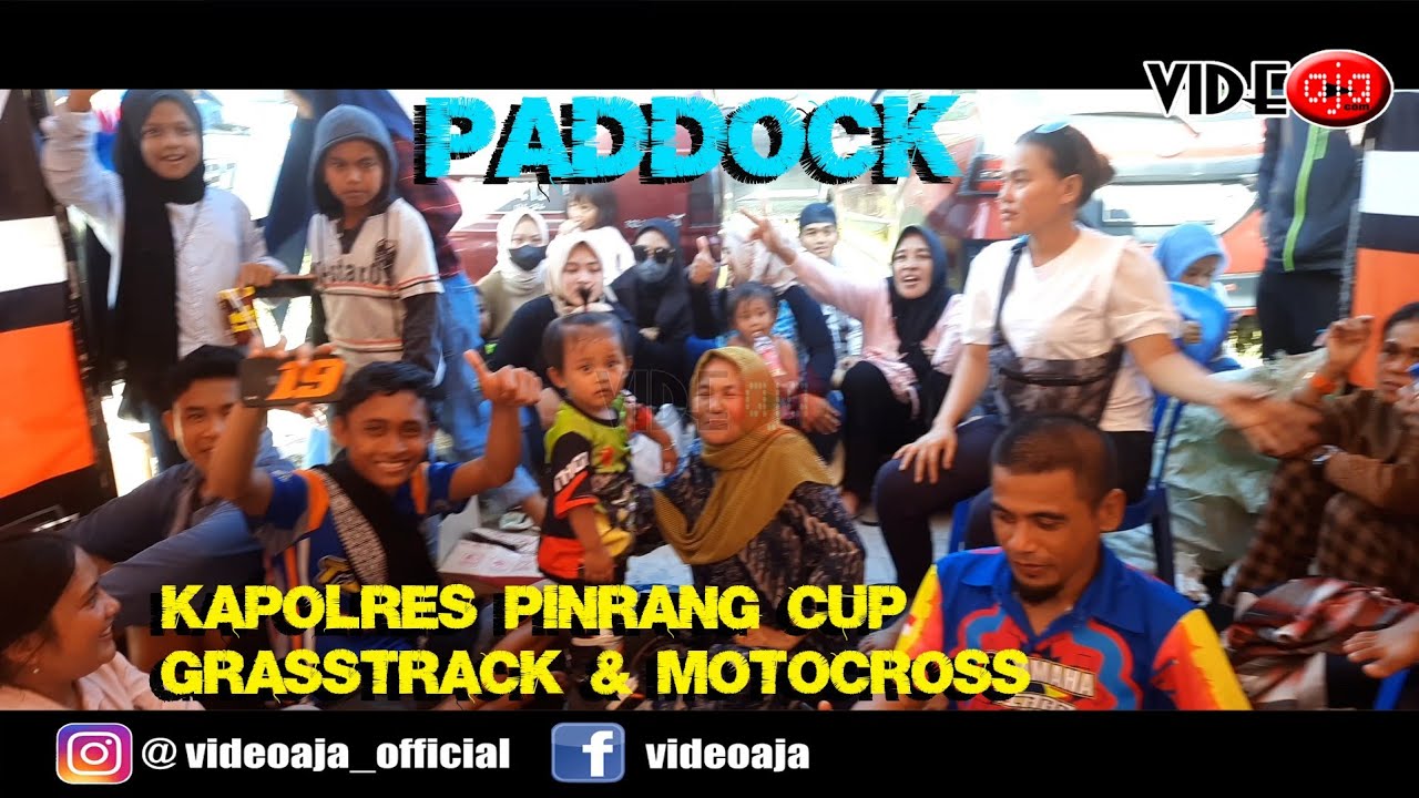 SUASANA PADDOCK KAPOLRES CUP GRASSTRACK & MOTOCROSS KEJURDA SERI IV SIRKUIT BPM MALIMPUNG PINRANG