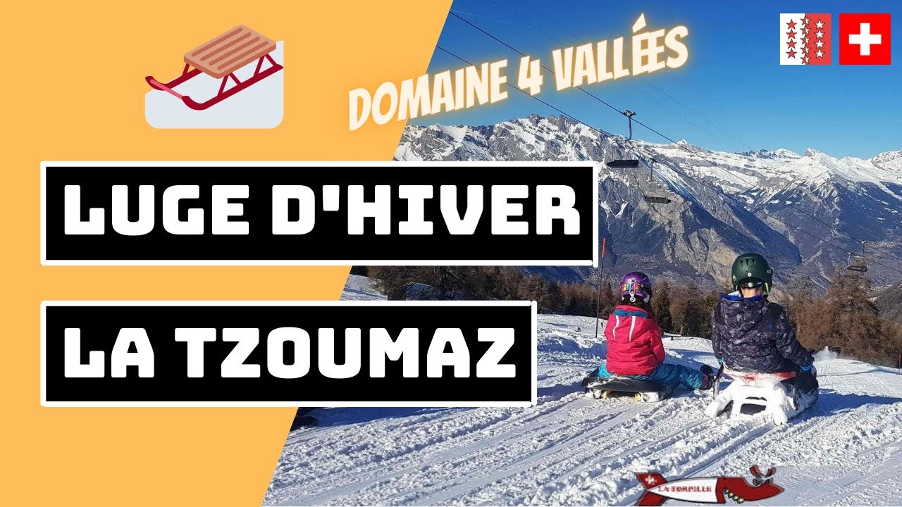 🇨🇭🛷 [LUGE D'HIVER À LA TZOUMAZ] PISTE SAVOLEYRES - MAYENS DE RIDDES
