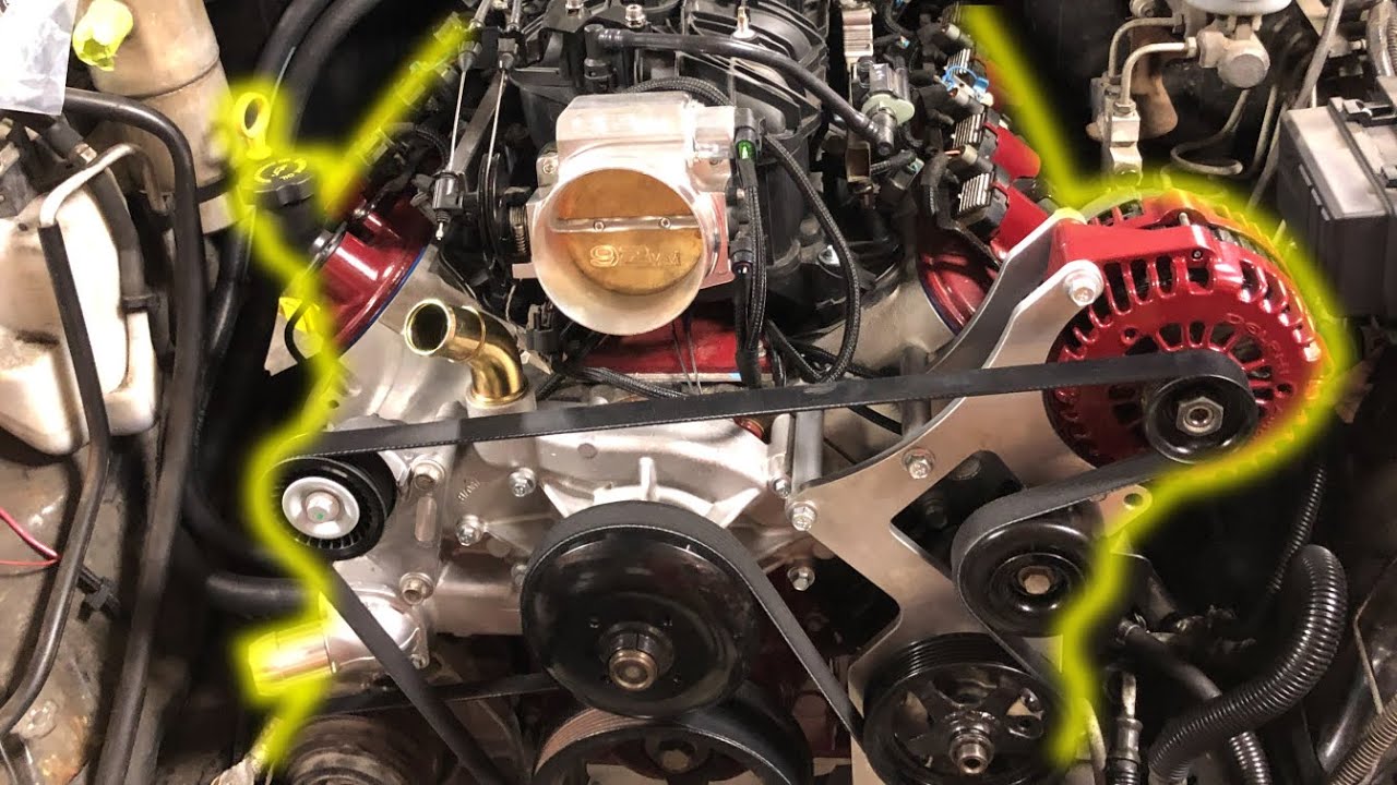 S10 LS SWAP PT 16: Installing the INTAKE and ACC Drive