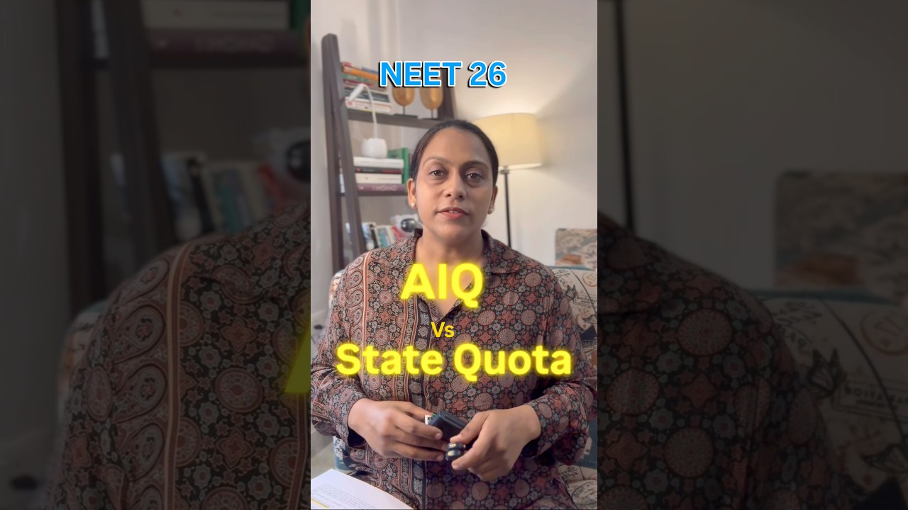 AIQ vs STATE QUOTA | Neet UG counselling 2026