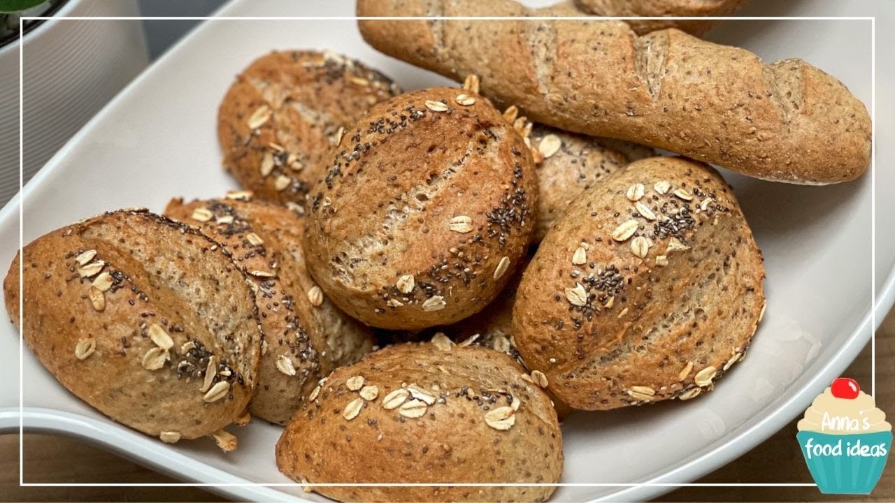 Gesunde CHIA Br&ouml;tchen backen | Gut vertr&auml;gliche Br&ouml;tchen selber backen | Br&ouml;tchen wie vom B&auml;cker
