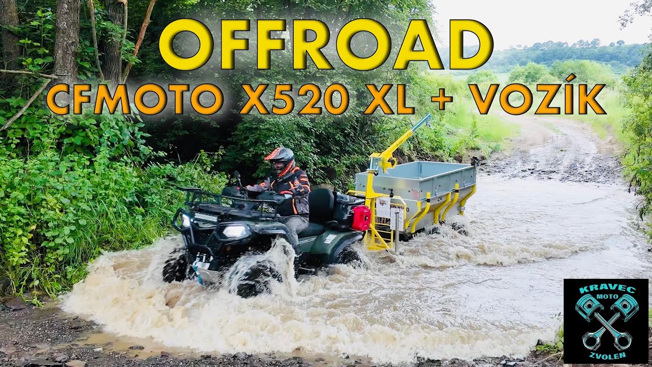 CFMOTO X520 XL + VOZÍK IRON BALTIC OFFROAD Štvorkolky#cfmoto #cf #atv #slovensko #4x4 #4x4offroad