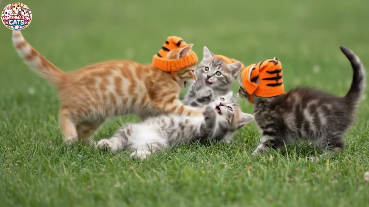 Marshmallow Cat | Cozy Farm Days & Tiny Tiger Crowns 🐯✨