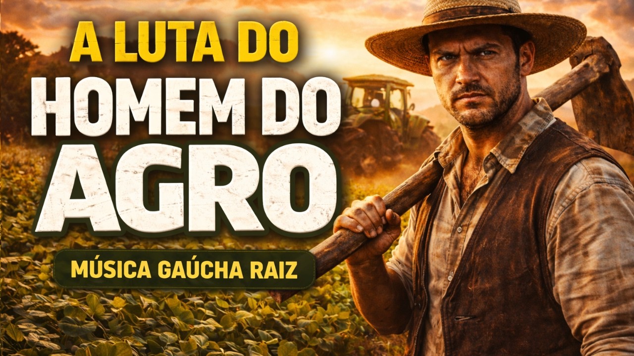 A Luta do Homem do Agro 🤠🌾 Música Gaúcha Raiz que Nasceu do Campo